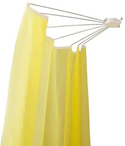 DVTFRUI Tenda Doccia con Binario Tenda da Doccia Pieghevole Tenda Doccia A Ragno Separazione di Bagnato E Asciutto Facile da Installare Nessun Foro da Forare,B