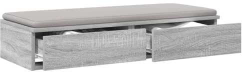 vidaXL Sänglådor Grå Sonoma 80 x 36,5 x 16,5 cm Konstruerat trä