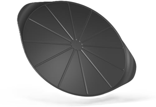 COOKUT Il fantastico piatto per pizza con taglio pizza – Dimensioni: 33 cm – colore grafite (nero)