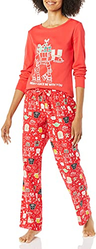 Amazon Essentials Disney | Marvel | Star Wars Women's Flannel Pyjama Sleep Sets
