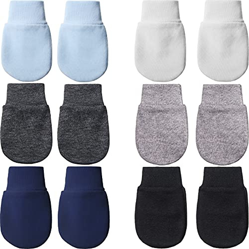 Geyoga 6 Pairs Baby Mittens Newborn No Scratch Gloves Infant