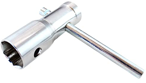 BISOMO 3 in 1 Zündkerzenschlüssel, für Zündkerzen 16mm, 18mm oder 21mm, Zündkerzen-Einsatz-Satz, verschiedene Schlüsselweiten, Steckschlüssel, PKW, Motorrad