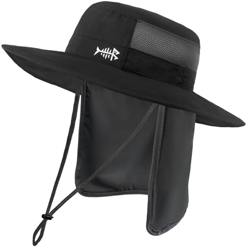 Bassdash Chapeau de Protection Solaire Boonie UPF 50+