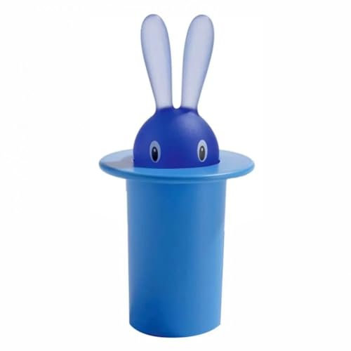 Palillero Dispensador Caja creativa de almacenamiento de PVC con diseño de autoelevación, contenedor de palillos de dientes con forma de conejo, soporte for palillos de dientes for oficina Cajas de pa