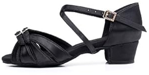 Zapatos de baile latino,Zapatos Latinos de Satén Mujeres,Zapatos de Baile Baile de Salón para Mujer,zapatos de baile ligeros Práctica Zapatos de Baile de Salon,zapatos de baile antideslizantes