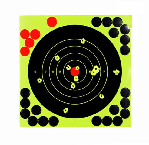 HOUSON 20PCS Selbstklebende Zielscheiben-Aufkleber, Trainingsziel Schießscheiben Stick Bogenschießen Zielscheiben Auflagen Selbstklebend Zielscheiben 20cm*20cm