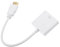 HOMSFOU cable vga convertidor hogar adaptador de cable de alta definición adaptador doble monitor DVD Player proyector vga portátil suministros de oficina abdominales blanco