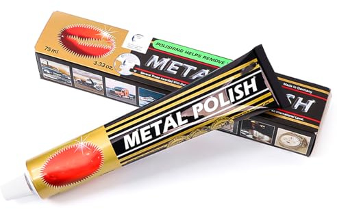 SHOOYIO Crema pulidora de metales para eliminar arañazos y restauración de óxido en relojes, joyas, vajilla, artículos del hogar, eliminación de deslustre, mantenimiento de metales domésticos