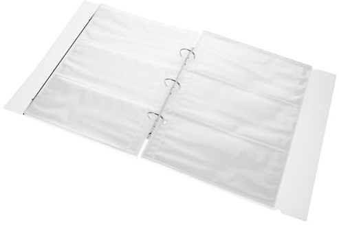 UTHCLO Álbum para Guardar Entradas de Cine y Conciertos Carpeta de Hojas Sueltas Cubierta Mate Capacidad para 30 Páginas 3 Compartimentos por Hoja Adecuado para Organizar Fotos y