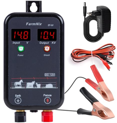 8KM Pastor Eléctrico, Cerca Eléctrica Controlador LED digital