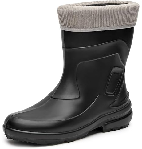 Ladeheid Botas de Agua Termicas en EVA Unisex Niños LA-800-2017 (Negro/Gris, 37 EU)