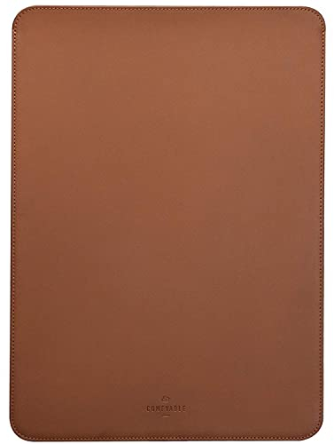 Comfyable Laptop Sleeve Precisely Compatible with 13 Inch Mac Air M4 2025 A3240 M3 2024 A3113 M2 M1 & MacBook Pro 13-in M2 2022 2021 M1 2020-2016, Faux Leather Cover Case, Brown