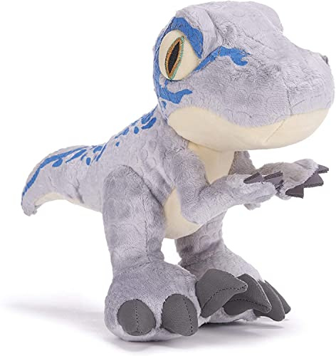 Posh Paws Jurassic World Peluche Dinosaure Velociraptor Bleu Clair 25,4 cm