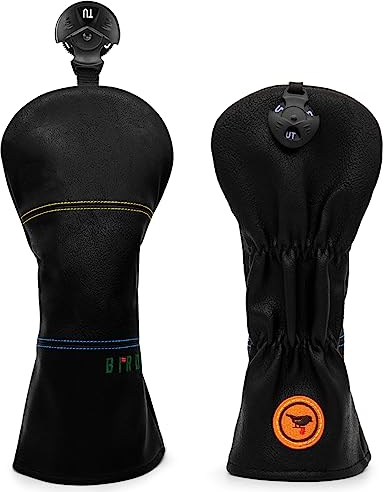 Golfschlägerhaube, 3 Holzschlägerhauben, Vogel-Design, Magnetverschluss, elegante Stickerei, Premium-Leder, Driver, Fairway-Holz, Hybrid-Klinge für Schläger, Schläger, Putter-Abdeckung (für Fairway (1
