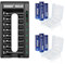 XTAR 4150mWh1,5V AA wiederaufladbare AA Batterien (8Pack-4150mWh AA + BC8 Ladegerät)