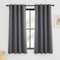 KGORGE Verdunklungsvorhänge mit Ösen Thermovorhang gegen Hitze Ösenschal 2er Set 160 x 140 cm(HxB) Blickdichte Gardinen Schlafzimmer Blackout Vorhang Wärmeisolierend