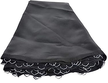 Tappeto Elastico Telo Ricambio Trampolino, Accessori per trampolino 13FT, Tappetino da salto a molla di sicurezza ad alta elasticità resistente all'acqua resistente ai raggi UV, 13FT(84 buckle),Black
