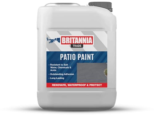 AQUASHIELD Britannia Paints Patio Paint - Revives and Transforms Patios and Outdoor Spaces - Exterior Floor Paint for Concrete, Stone, Slabs, Paving and Patios (Terracotta, 2.5 Litres)