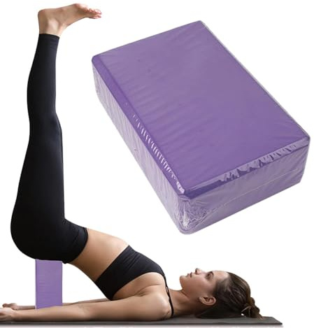 Juego De 2 Espuma Eva Bloques De Yoga, Upfit Ladrillo De Yoga, Bloques De Pilates, Soporte Resistente, Pilates, Ejercicio, Entrenamiento, Fitness Y Gimn
