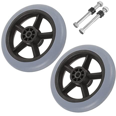 PACKOVE 2pcs Flexible Small Wheelchair Wheels Replacement for Walker Front Wheels for Parts Supplies