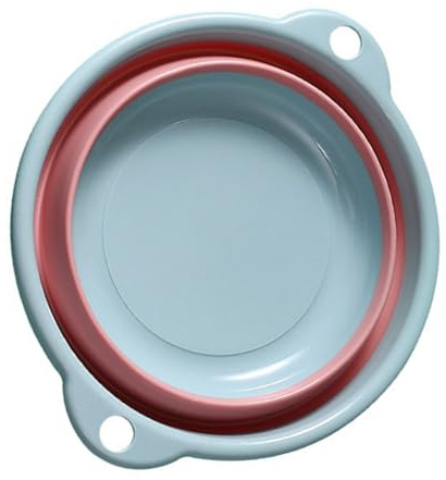 Marhynchus Foldable Washbasin, Portable Plastic Dish Tub with Dual Handles, Multifunctional for Washing Clothes Vegetables Bathing, Space-Saving Design for Home Travel Dormitory (M Size)