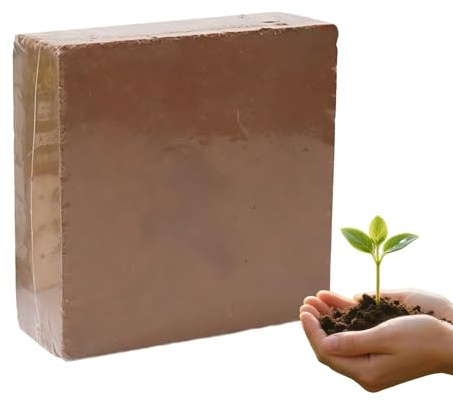 Terriccio Organico per Giardino - 300g Mattonella Naturale per Giardinaggio | Terriccio da Coltivazione | per Orto, Fiori, Piante, Interno, Esterno, Balcone