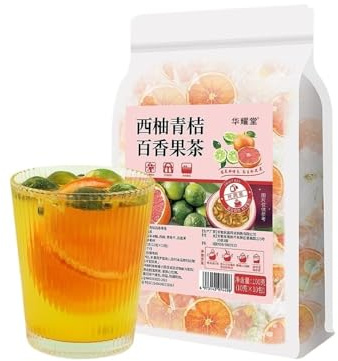 Grapefrukt, mandarin och passionsfruktste 100 g, 10 individuellt förpackade påsar, frystorkad frukt(1pcs)