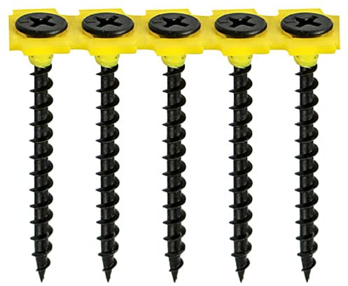 TIMCO 00038COLDYS Collated Coarse Drywall Screw - PH2 - Bugle Head - 3.5 x 38 - Black - Box of 1000
