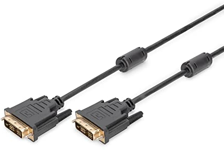 ASSMANN Electronic DVI 3m Cable DVI DVI-D Negro - Cables DVI (3 m, DVI-D, DVI-D, Negro, Níquel, 1 Pieza(s))
