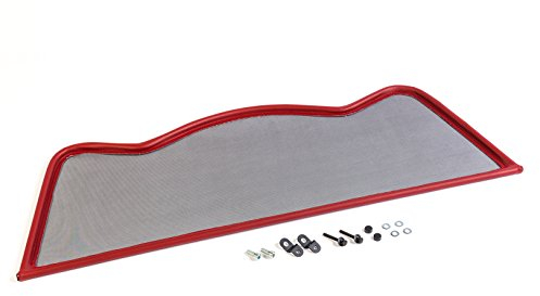 GermanTuningParts Déflecteur de Vent pour Mazda MX5 V-Style (1989-2005) - Rouge | Filet Anti-Remous Coupe | Déflecteur d'air