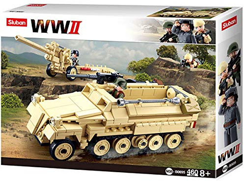 WWII-SD.KFZ. 251 Half-Track K18 105MM Cannon M38-B0695