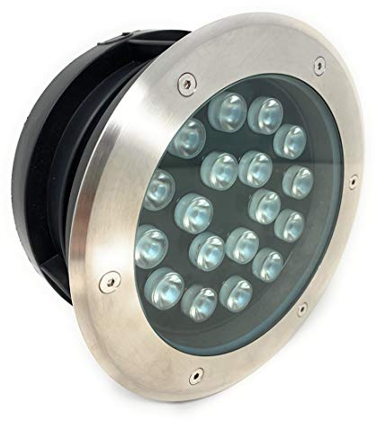 vetrinein rete Faretto ad incasso calpestabile 18 led 18 watt segnapasso carrabile luce bianca 6500k calda 3000k naturale 4000k da esterno IP67 (Luce Calda 3000k) X17