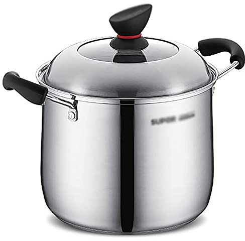 Stock POT 304 Acciaio inossidabile Acciaio inossidabile Accumulo di Ashhered Famiglia porridge Pentole Non-stick induzione del gas induzione Pentola per stufato (Size : 22cm)