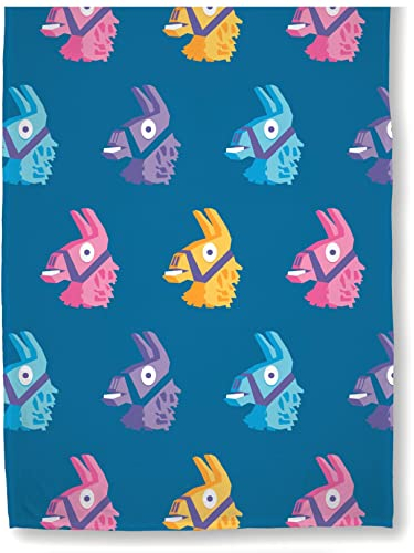 Fortnite Lama Kuscheldecke 160x200 cm · Coral Fleece-Decke Fortnite Figuren Lama Fanartikel für Kinder und Teenager · Tagesdecke · Überwurf