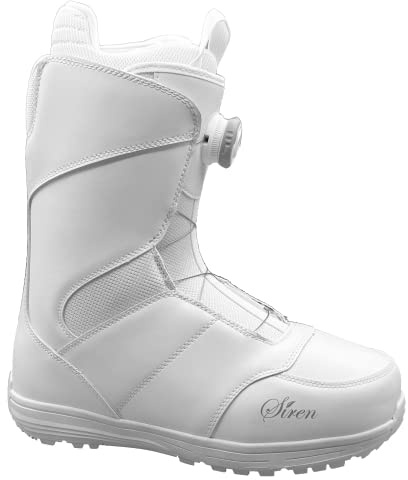 Siren Lux Women's Snowboard Boots (White Pro Twist, 6)