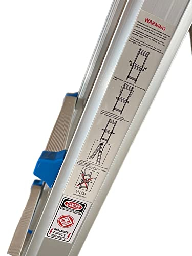 VaGo Scala pieghevole telescopica 4 x 6 scala multiuso in alluminio