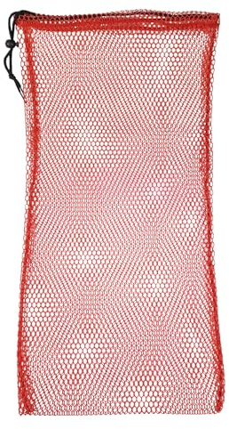 Abysstar, Red de Pesca náutica de Goma con cordón, 80 x 40 cm, Unisex, para Adultos, Rojo, 80 x 40 cm