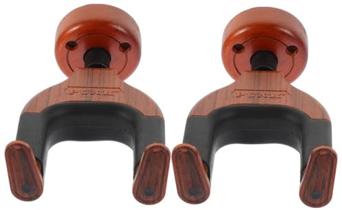 Mikinona 2St wandhalterung für gitarrenaufhänger Ukulele-Aufhänger wandmontierter Kleiderständer gitarren-wandhalterung gitarrenwandhalterungen Haken Gitarrenaufhänger für die Wand Hölzern
