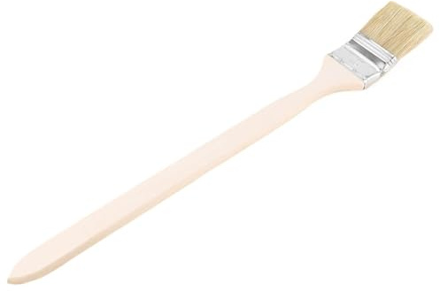 Cepillo for radiador con cerdas sintéticas y Mango de Madera 2 Pulgadas Ancho, virola Metal, 6 Unidades para Pintar