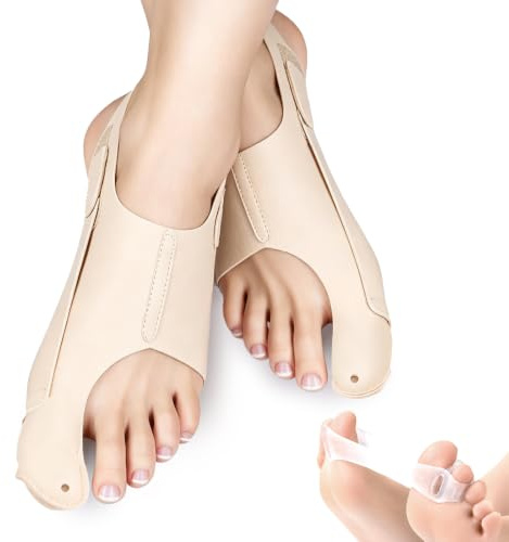 Viexpand 2 Pieza Calcetines Hallux Valgus+1 Pieza Bandas de Entrenamiento para Juanetes, Para Hallux Valgus, Endereza el Dedo Gordo del Pie, Lavabile Riutilizzabile, Hombres y Mujer