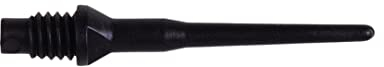 Karella Profi Dartspitzen Keypoint-Special, 100 Stück, 2BA Gewinde, extrem stabile Kunststoffspitzen, äußerst langlebig Softdart Spitzen, Schwarz, für Softdart-Automaten und -Boards, Made in Germany