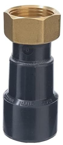 Raccord union PVC pression noir droit F 1 Femelle Ø 32 mm Girpi