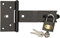 KOTARBAU® Trampa de seguridad de 160 x 35 mm con candado, bisagra para trampa, cerradura para puerta, cierre de sótano, resistente