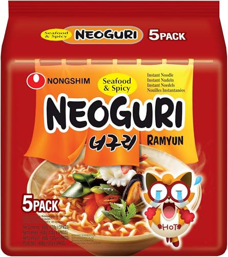 Nongshim Neoguri Ramyun Seafood & Spicy 120g Pack of 5