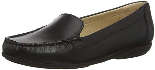 Geox Femme D Annytah Moc A Mocassins, Black, 41 EU