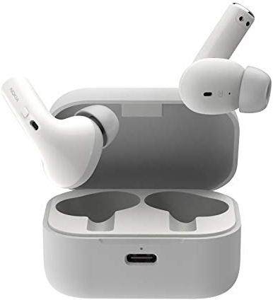 Nokia E3500 True Wireless Earbuds, Bluetooth 5.0, mit Clear Voice Capture (CVC) Technologie, 7 Stunden Non-Stop Spielzeit und bis zu 25 Stunden dank Charging Case – Weiß [Amazon Exclusive], 8P00000118, uni