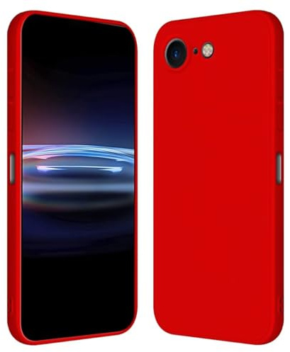 RankOne Fodral för iPhone 7/iPhone 8/iPhone SE 2020/SE 2022 (4,7 tum) mjukt TPU-silikonfodral - Kina röd
