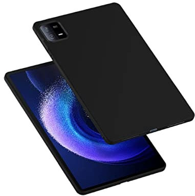 Wigento Für Xiaomi Pad 6 / Pad 6 Pro 11 Zoll Schwarz Tablet Tasche Hülle TPU Silikon Etuis Cover
