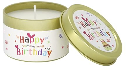 Ronoza® Geburtstagsgeschenk für Frauen, Geburtstagskerzen Happy Birthday Duftkerze, Kerzen Geburtstag für Frauen Mama Mütter Beste Freundin Schwester Oma Paare (Englische Birnen & Freesia Duftkerze)