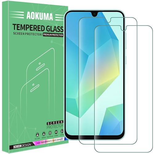 AOKUMA [2 Pack] for Samsung Galaxy A17 / A16 / A26 5G&4G Screen Protector Tempered Glass, Screen Protector for Samsung A16/A26/A17 5G,Premium Quality Guard Film